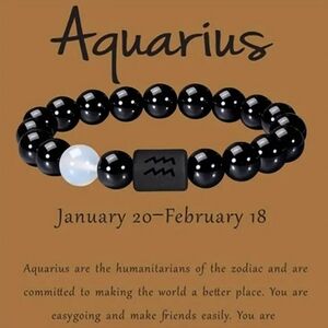 Zodiac Beaded Braided Bracelet 10mm